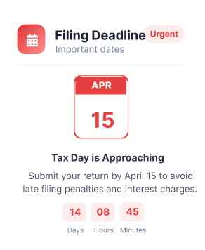 Filing deadline notification
